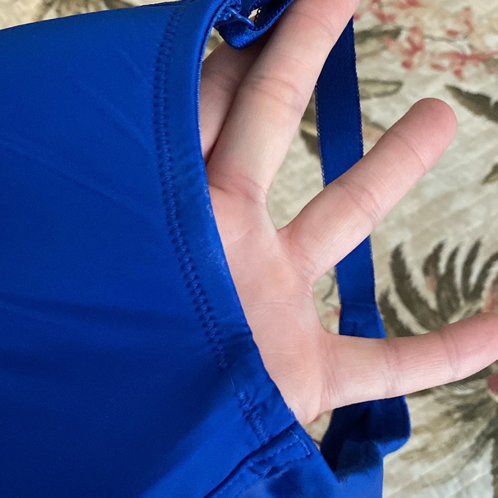 Torrid Full Coverage Balconette Lightly Lined Back Smoothing Bra - electric blue - Picture 7 of 7